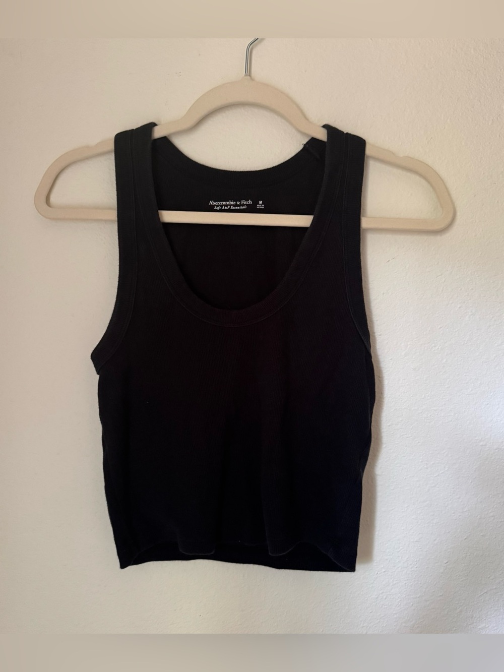 Abercrombie & Fitch Black Ribbed Tank Top | Size Medium